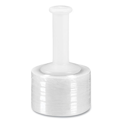 Cast Banding Wrap with Hand Dispenser, 3" x 1,000 ft, 80-Gauge, Clear, 18/Carton