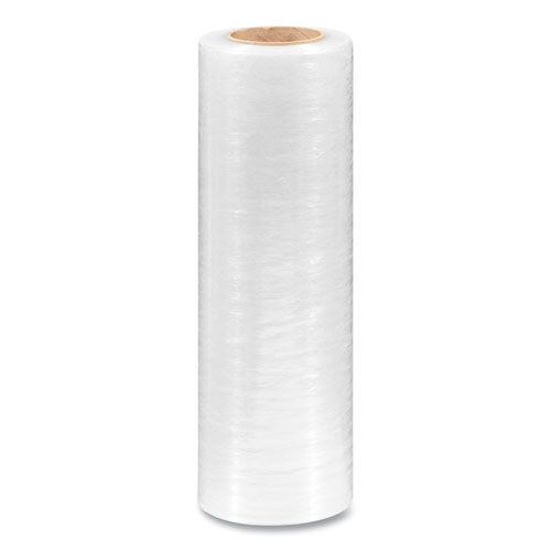 Extended Core Cast Stretch Wrap, 15" x 1,500 ft, 80-Gauge, Clear, 4/Carton