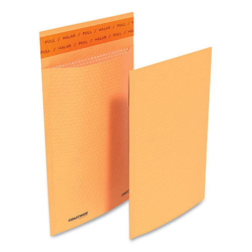 Self-Sealing Kraft Bubble Mailer, 0, Square Flap, Self-Adhesive Closure, 6.75 x 9, Golden Brown Kraft, 250/Pack