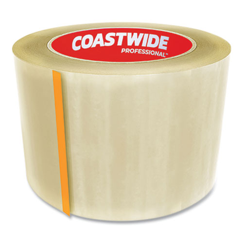 Industrial Packing Tape, 3" Core, 1.8 mil, 3" x 110 yds, Clear, 24/Carton