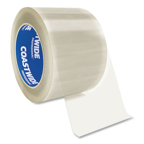 Industrial Packing Tape, 3" Core, 2.1 mil, 3" x 110 yds, Clear, 24/Carton