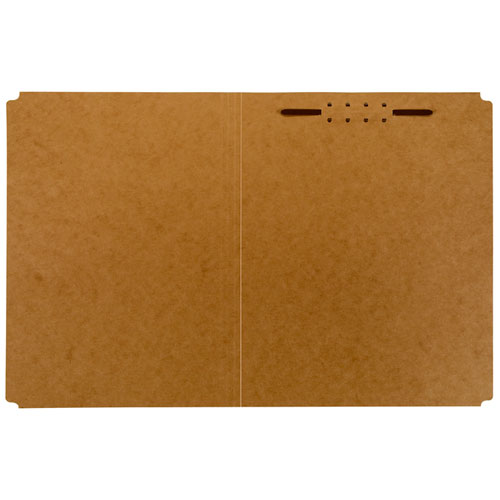 7530009268978 SKILCRAFT Heavy-Duty Kraft Fastener Folder, 0.75" Expansion, 1 Fastener, Letter Size, Kraft Exterior, 100/Box