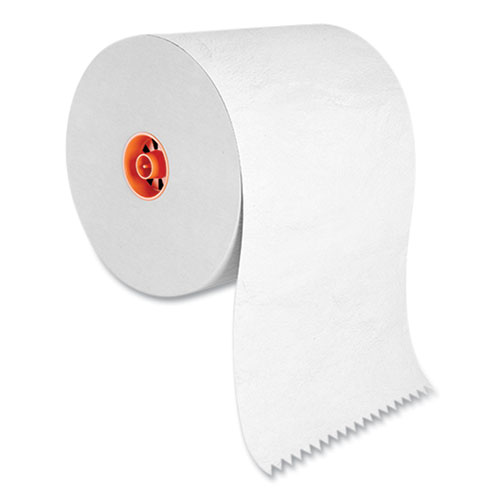 Image of Recycled J-Series Hardwound Paper Towels, 1-Ply, 8 x 800 ft, White, 6 Rolls/Carton