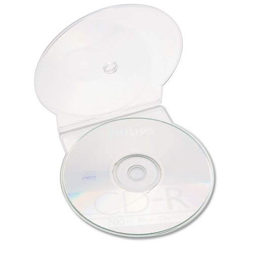 7045015547681, C-Shell CD Cases, Plastic, Clear, 25/Pack