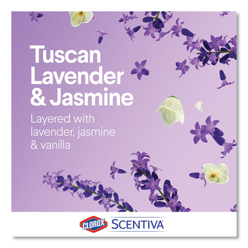 Scentiva Manual Toilet Bowl Cleaner, Tuscan Lavender and Jasmine, 24 oz, 6/Carton