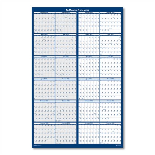 House Of Doolittle Reversible Erasable 2 Year Wall Calendar 24 X 37 