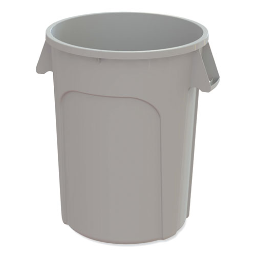 Value-Plus Containers, 20 gal, Low-Density Polyethylene, Gray