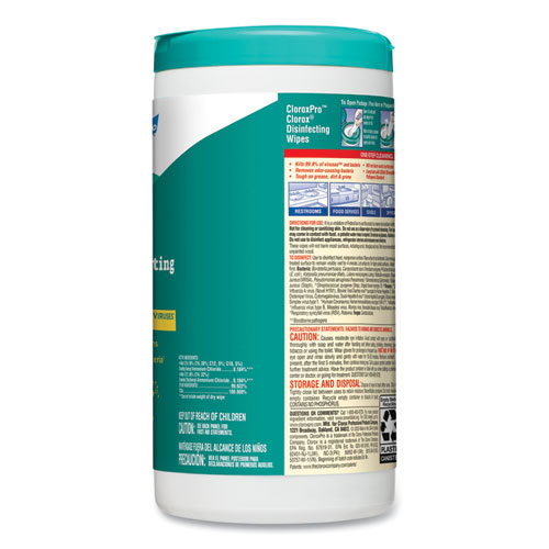 Disinfecting Wipes, 7 x 8, Fresh Scent, 75/Canister, 6/Carton