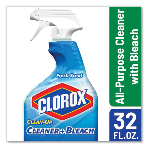 Clean-Up Cleaner + Bleach, 32 oz Spray Bottle, Fresh Scent, 9/Carton