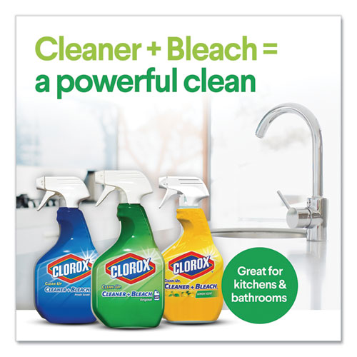 Image of Clean-Up Cleaner + Bleach, 32 oz Spray Bottle, Fresh Scent, 9/Carton