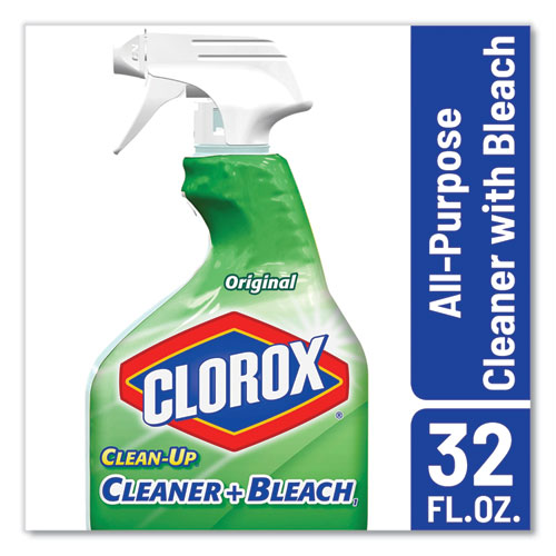 Clean-Up Cleaner + Bleach, Original, 32 oz Spray Bottle, 9/Carton