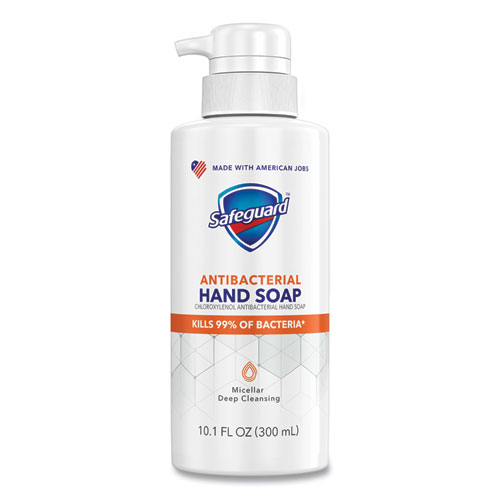 Antibacterial Liquid Hand Soap, Fresh Clean Scent, 10.1 oz Pump Bottle, 4/Carton