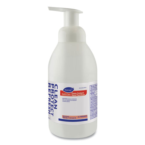 Soft Care Instant Foam Hand Sanitizer, 532 mL Pump Bottle, Clear,Alcohol,6/Carton