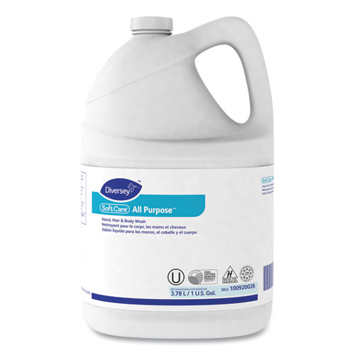 Soft Care All Purpose Liquid, Gentle Floral, 1 gal Bottle, 4/Carton