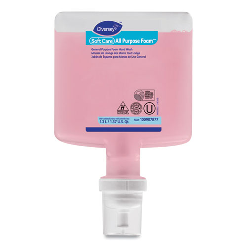 Diversey™ Soft Care All Purpose Foam For Intellicare Dispensers, Floral, 1.3 L Cartridge, 6/Carton