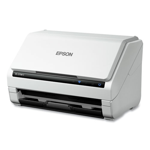 Image of Epson® Ds-575W Ii Wireless Color Duplex Document Scanner, 600 Dpi Optical Resolution, 50-Sheet Duplex Auto Document Feeder