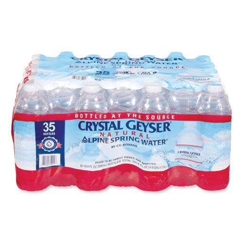 Crystal Geyser® Alpine Spring Water, 16.9 oz Bottle, 35/Case
