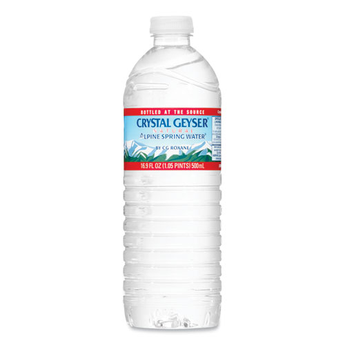 Crystal Geyser® Natural Alpine Spring Water, 16.9 Oz Bottle, 35/Carton
