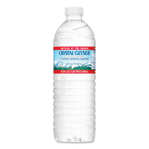 Crystal Geyser® Natural Alpine Spring Water, 16.9 oz Bottle, 35/Carton