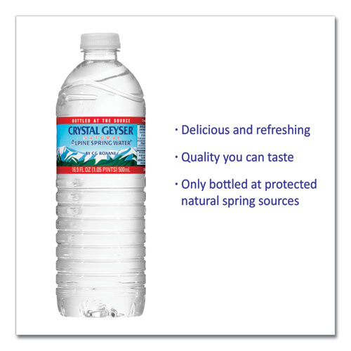 Image of Crystal Geyser® Alpine Spring Water, 16.9 Oz Bottle, 35/Carton