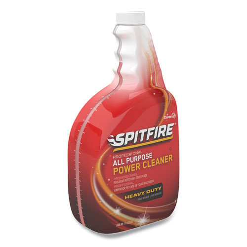 Image of Diversey™ Spitfire All Purpose Power Cleaner, Liquid, 32 Oz Spray Bottle, 4/Carton
