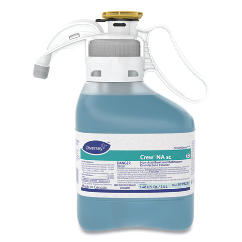 Image of Crew Non-Acid Bowl and Bathroom Disinfectant Cleaner, Floral, 47.3 oz, 2/Carton