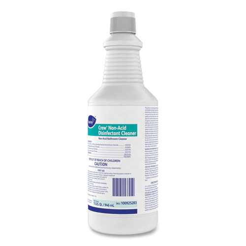 Image of Crew Neutral Non-Acid Bowl and Bathroom Disinfectant, 32 oz Squeeze Bottle, 12/Carton
