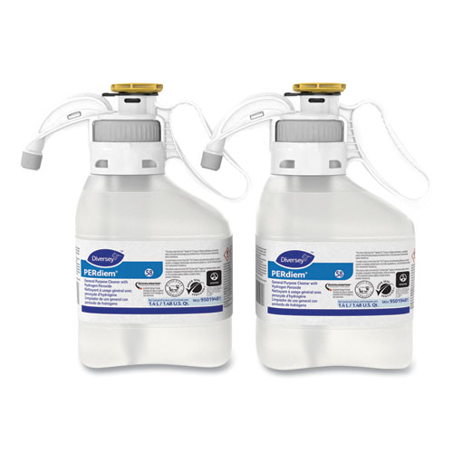 Image of Diversey™ Perdiem Concentrated General Cleaner With Hydrogen Peroxide, 47.34 Oz, Bottle, 2/Carton