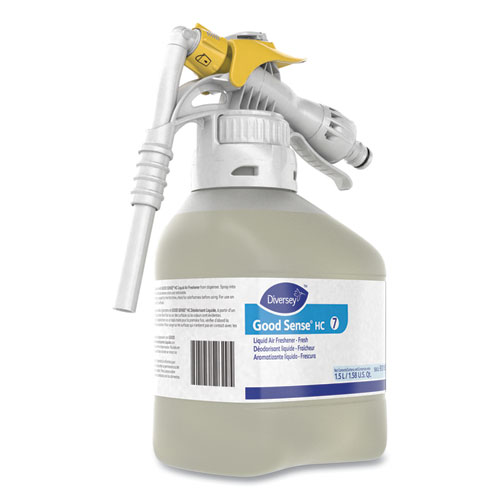 Image of Diversey™ Good Sense Liquid Odor Counteractant, Fresh, 1.5 L Rtd Bottle, 2/Carton