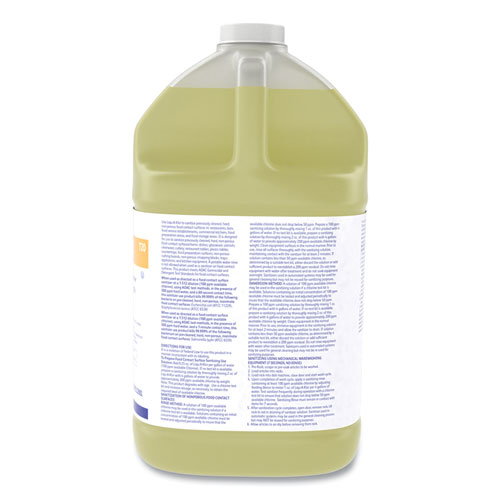 Liqu-A-Klor Disinfectant/Sanitizer, 1 gal Bottle, 4/Carton