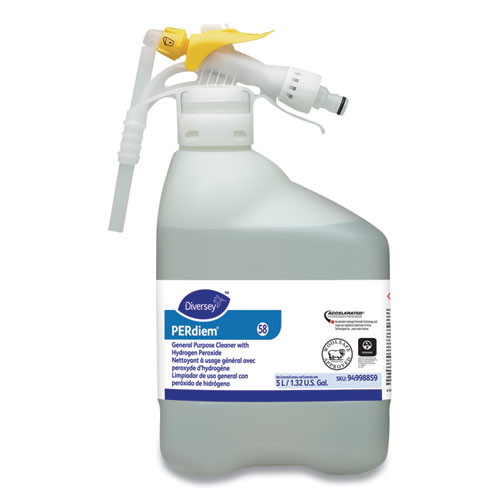 PERdiem Concentrated General Cleaner with Hydrogen Peroxide, 5 L RTD Bottle