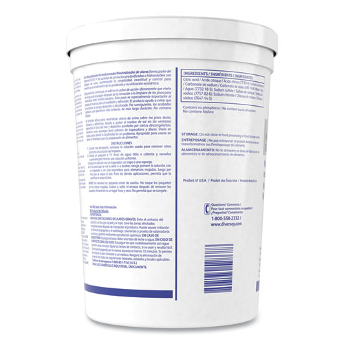 Image of Diversey™ Floor Conditioner/Odor Counteractant, Powder, 0.5 Oz Packet, 90/Tub, 2/Carton