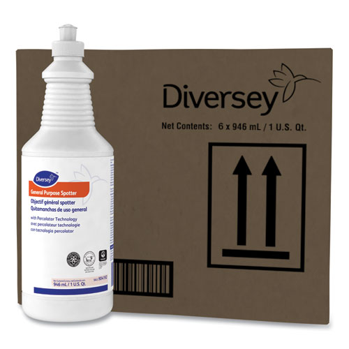 Image of Diversey™ General Purpose Spotter, Floral Scent, Liquid, 1 Qt Squeeze Bottle, 6/Carton