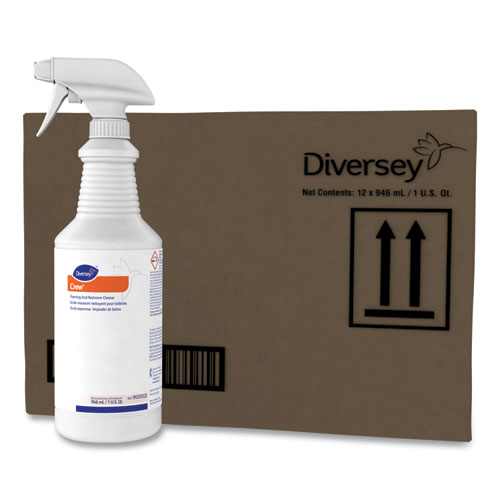 Image of Diversey™ Foaming Acid Restroom Cleaner, Fresh Scent, 32 Oz Spray Bottle, 12/Carton