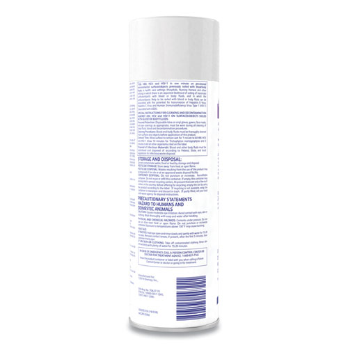 Image of Diversey™ Envy Foaming Disinfectant Cleaner, Lavender Scent, 19 Oz Aerosol Spray, 12/Carton