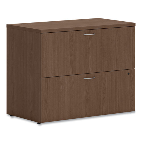 HON® Mod Lateral File, 2 Legal/Letter-Size File Drawers, Sepia Walnut, 36" x 20" x 29"