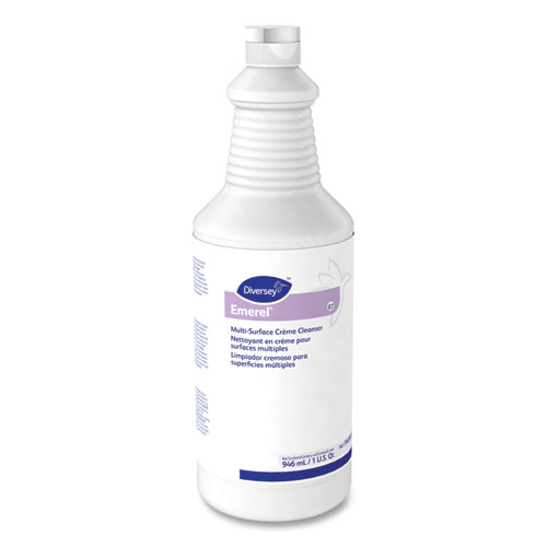 Image of Diversey™ Emerel Multi-Surface Creme Cleanser, Fresh Scent, 32 Oz Bottle, 12/Carton