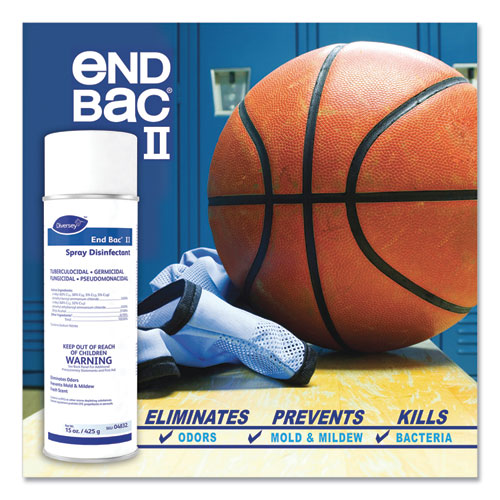 Image of End Bac II Spray Disinfectant, Fresh Scent, 15 oz Aerosol Spray, 12/Carton