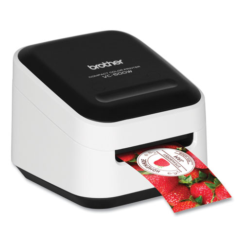 Image of VC-500W Versatile Compact Color Label and Photo Printer with Wireless Networking, 7.5 mm/s Print Speed, 4.4 x 4.6 x 3.8