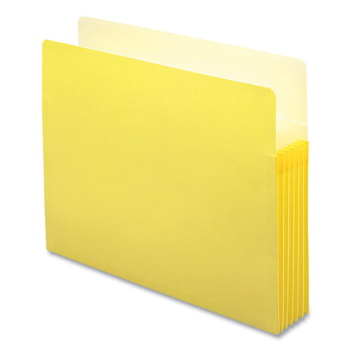 Smead™ Colored File Pockets, 5.25" Expansion, Letter Size, Yellow