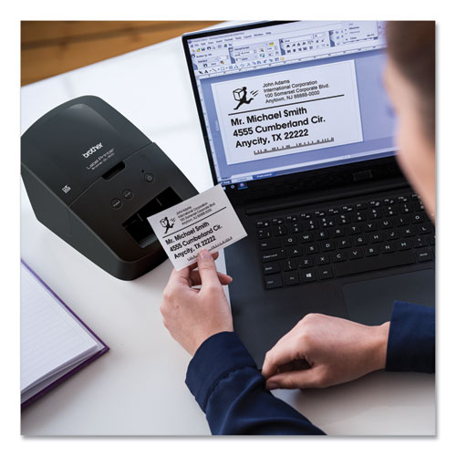 Image of QL-600 Economic Desktop Label Printer, 44 Labels/min Print Speed, 5.1 x 8.8 x 6.1