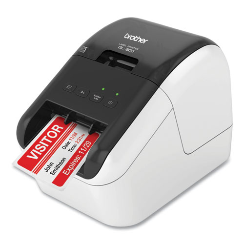 Image of Brother Ql-800 High-Speed Professional Label Printer, 93 Labels/Min Print Speed, 5 X 8.75 X 6