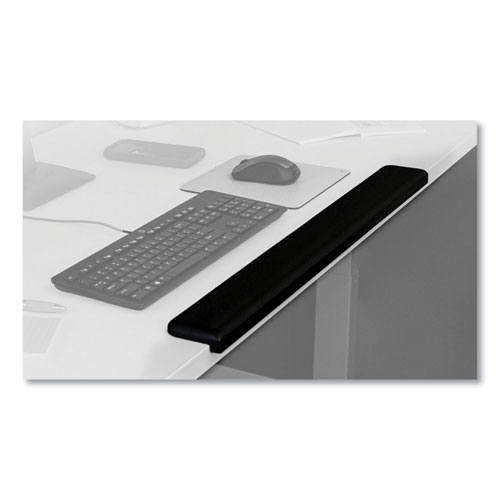 Image of 3M™ Gel Wrist Rest For Standing Desks, 30.13 X 3.25, Black