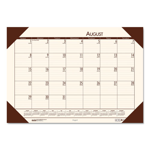 EcoTones Recycled Academic Desk Pad Calendar HOD012541