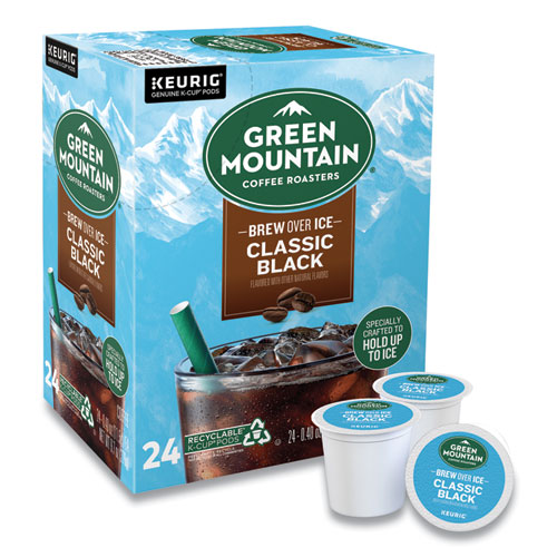 Classic Black Brew Over Ice Coffee K-Cups, 24/Box
