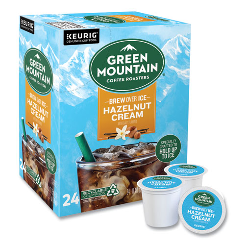Hazelnut Cream Brew Over Ice Coffee K-Cups, 24/Box