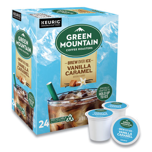 Image of Green Mountain Coffee® Vanilla Caramel Brew Over Ice Coffee K-Cups, 24/Box