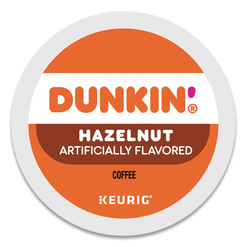 Image of Dunkin Donuts® K-Cup Pods, Hazelnut, 22/Box