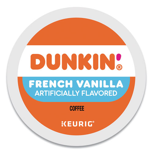 Dunkin Donuts® K-Cup Pods, French Vanilla, 22/Box