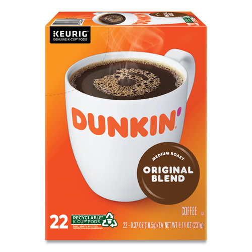 Dunkin Donuts® K-Cup Pods, Original Blend, 22/Box
